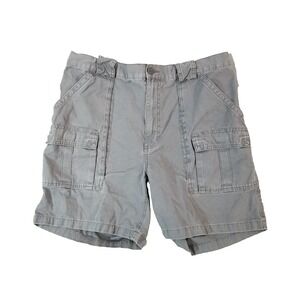 Weekender cargo hiking shorts men's 38x7 gray cotton comfort waist outdoor